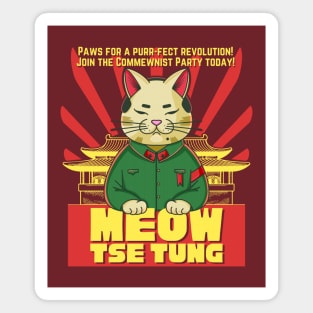 Meow Tse Tung The Communist Cat Magnet